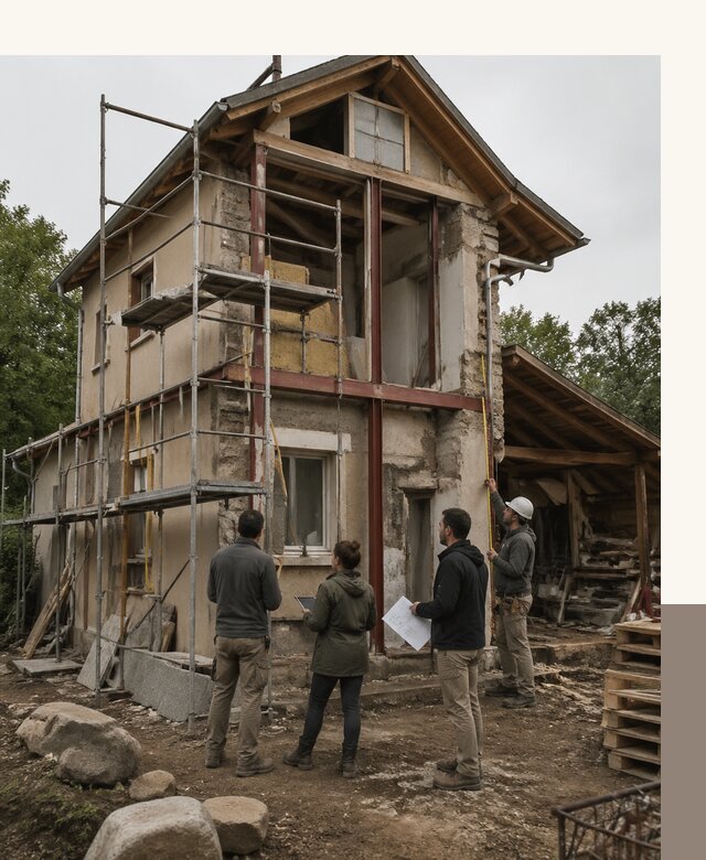 Реконструкция загородного дома под ключ в Баксане от бюро